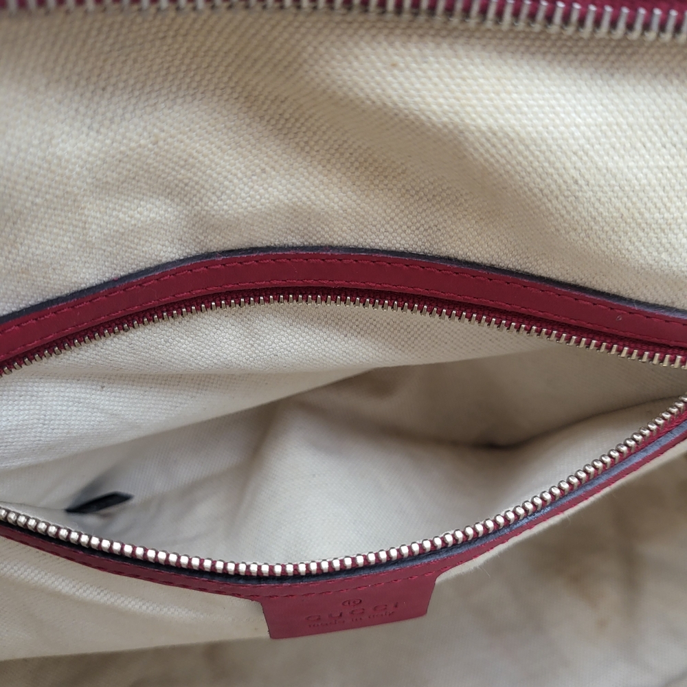 GUCCI Classic Monogram Canvas Joy Boston 30 Red, Authentic.. - Picture 12 of 16